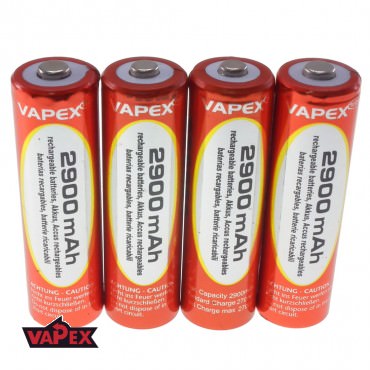 4 Akumulatorki 1.2v 2900mAh AA (R6) Vapex-Tech + Box