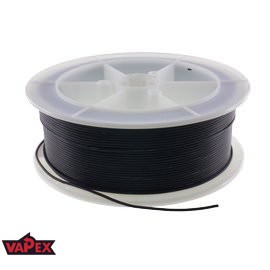 24AWG High Temperature Silicone Wire / Cable (0.2mm²) Black - 1m