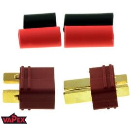 Gold Plated Deans T-Plug RC Connector Pair (Male + Female)