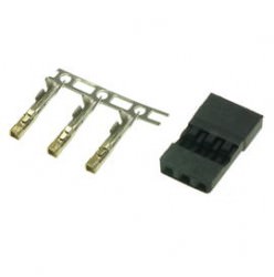 Gold plated JR Hitec RC connector - male