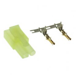 Gold Plated Mini Tamiya RC connector - male