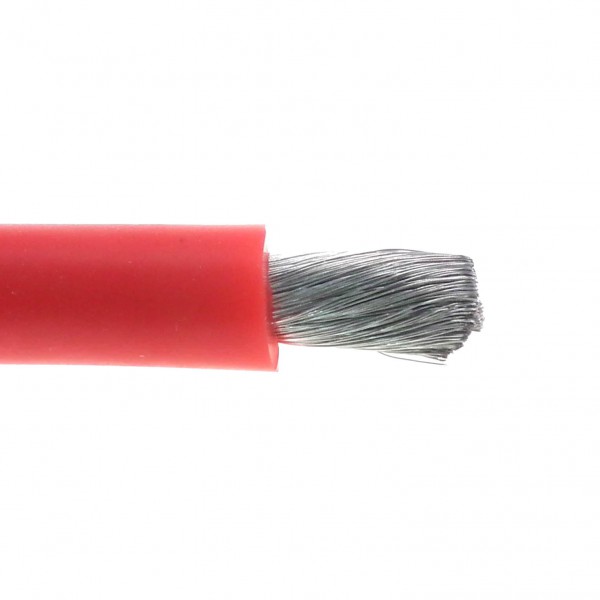 22AWG High Temperature Silicone Wire / Cable (0.33mm²) Red - 1m