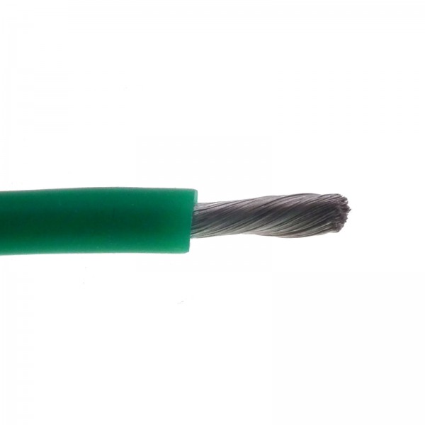 Kabel Ciepłoodporny Silikonowy 22AWG (0.33mm2) Zielony Airsoft RC - 1m