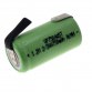 1.2V 750mAh 2/3AA NiMH Single Cell Battery with Tags Vapex