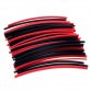 Red & Black Heat Shrink Tubing Large Sizes Kit 4 Sizes 40 Pcs 8 Metres