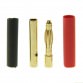 2mm Gold Plated Bullet RC Connectors - Pair (male + female)