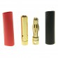 4mm Gold Plated Bullet RC Connectors - Pair (male + female)