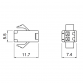 2 Pin JST-SMP Male Connector - Dimensions