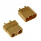 Gold Plated XT90 Connectors Male + Female (Pair) 90A