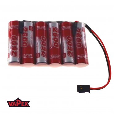7.2V 2600mAh Pakiet akumulatorów RC NiMh AA (Płaski) VapexTech